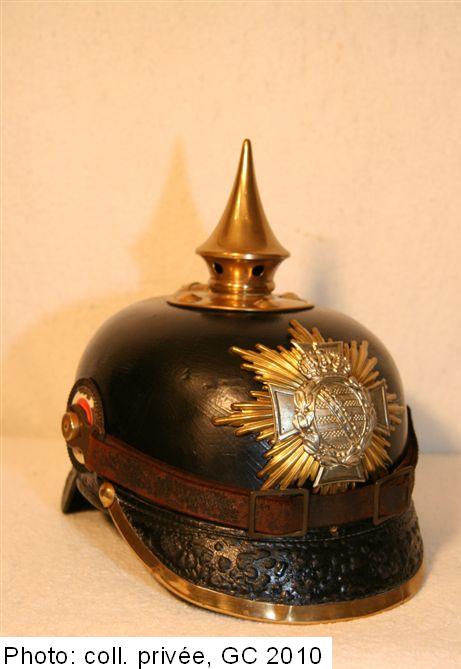 Casque à pointe saxon mle 1895 de réserve